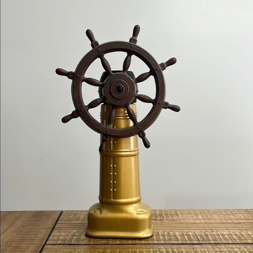OLd Spice Ships Wheel Decanter Vintage